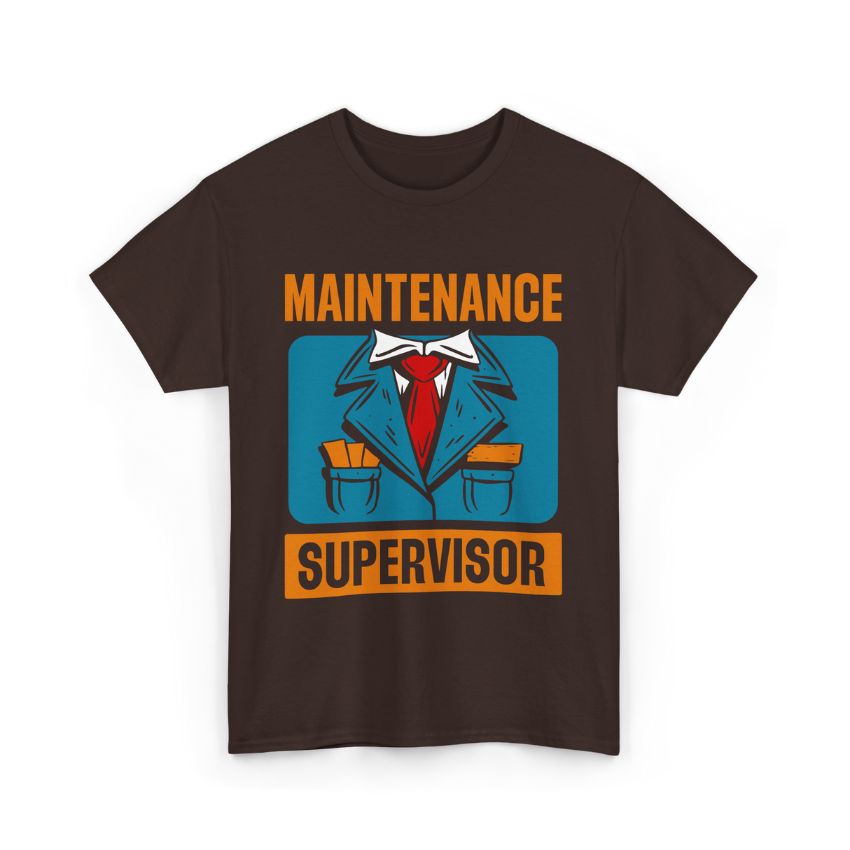 Maintenance Supervisor Maintenance Worker T-Shirt - Dark Chocolate