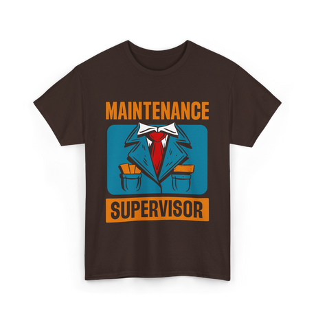 Maintenance Supervisor Maintenance Worker T-Shirt - Dark Chocolate