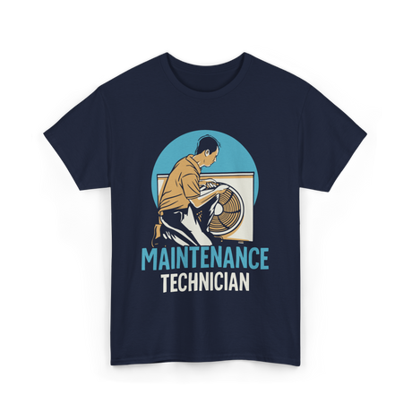 Maintenance Technician Job Technician T-Shirt - Navy