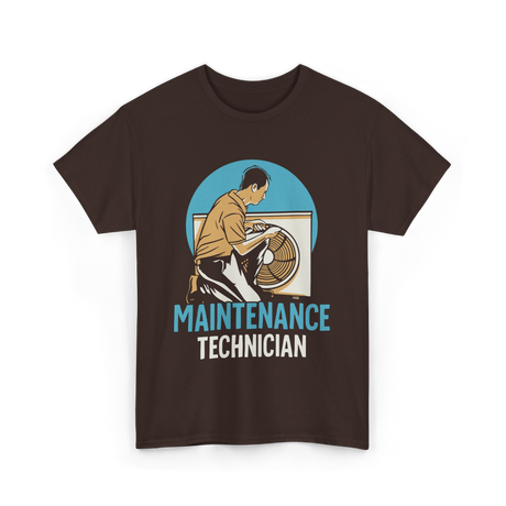 Maintenance Technician Job Technician T-Shirt - Dark Chocolate