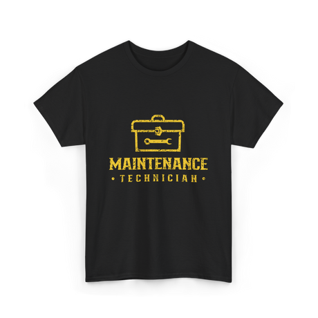 Maintenance Technician Maintenance Worker T-Shirt - Black