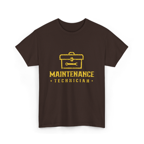 Maintenance Technician Maintenance Worker T-Shirt - Dark Chocolate