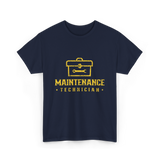 Maintenance Technician Maintenance Worker T-Shirt - Navy