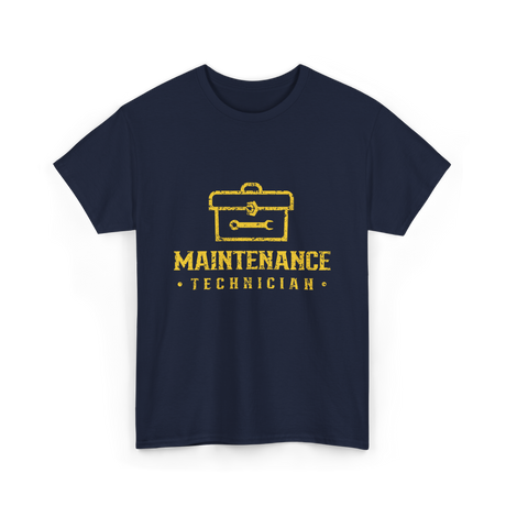 Maintenance Technician Maintenance Worker T-Shirt - Navy