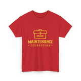 Maintenance Technician Maintenance Worker T-Shirt - Red