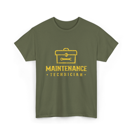 Maintenance Technician Maintenance Worker T-Shirt - Military Green