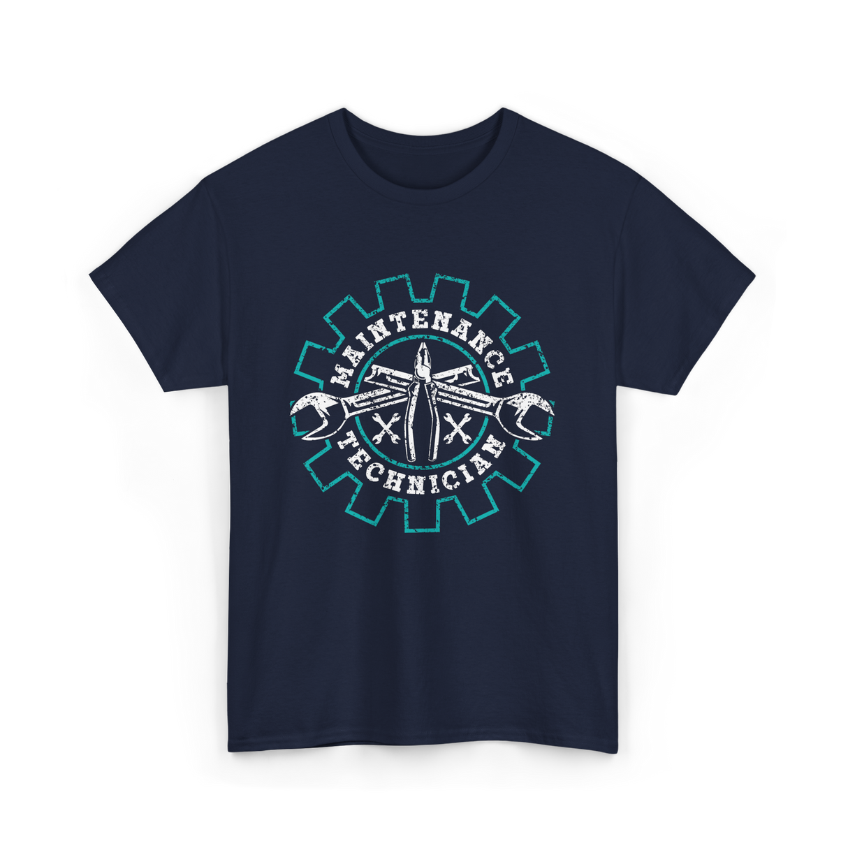 Maintenance Technician Tools Worker T-Shirt - Navy