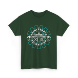 Maintenance Technician Tools Worker T-Shirt - Forest Green