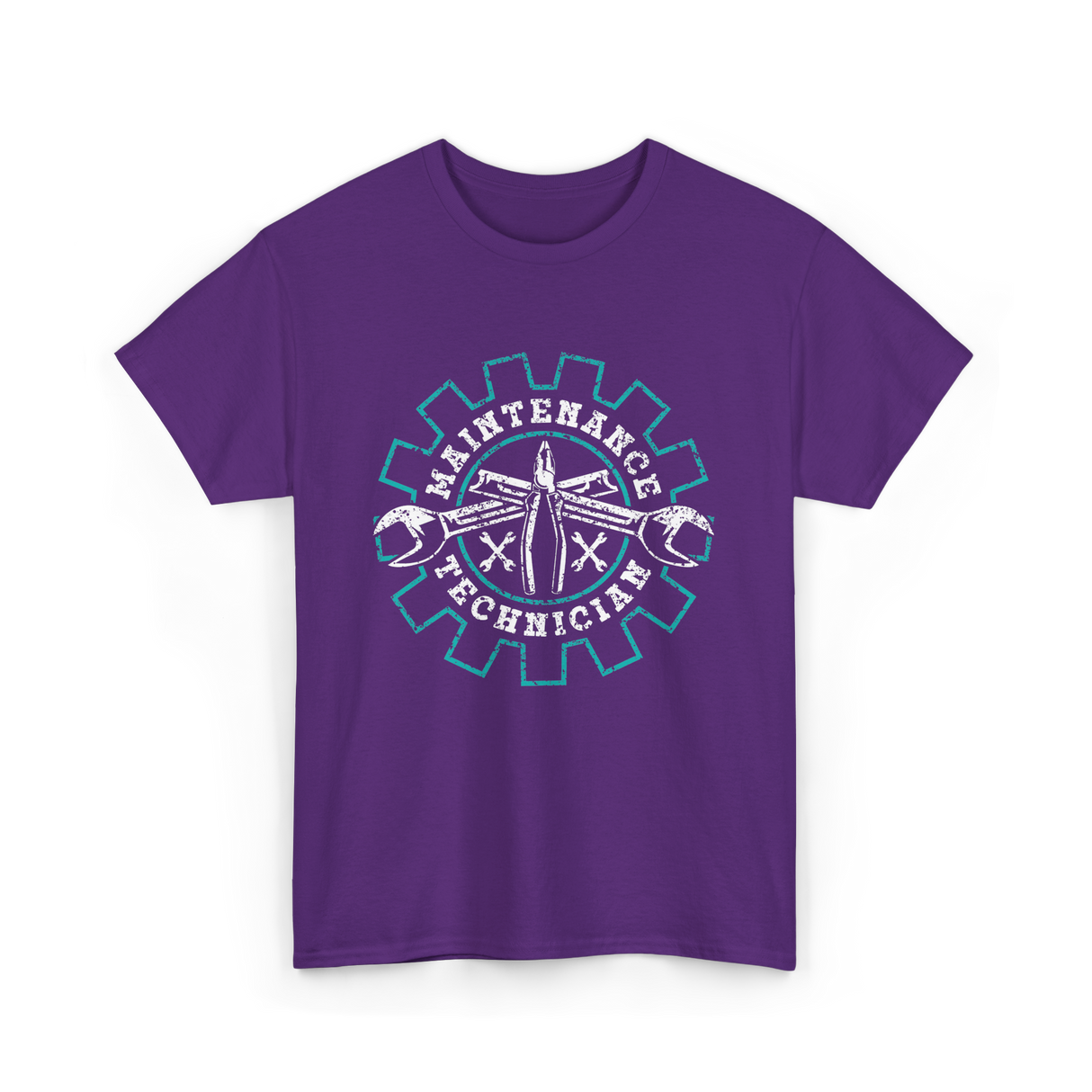 Maintenance Technician Tools Worker T-Shirt - Purple