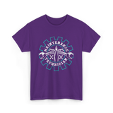 Maintenance Technician Tools Worker T-Shirt - Purple