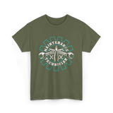 Maintenance Technician Tools Worker T-Shirt - Military Green