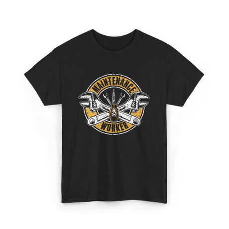 Maintenance Worker Maintenance Technician T-Shirt - Black