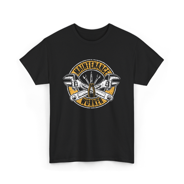 Maintenance Worker Maintenance Technician T-Shirt - Black