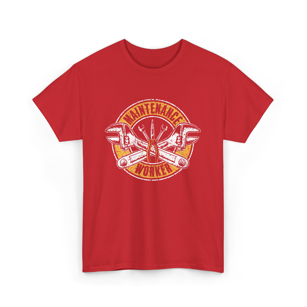 Maintenance Worker Maintenance Technician T-Shirt - Red