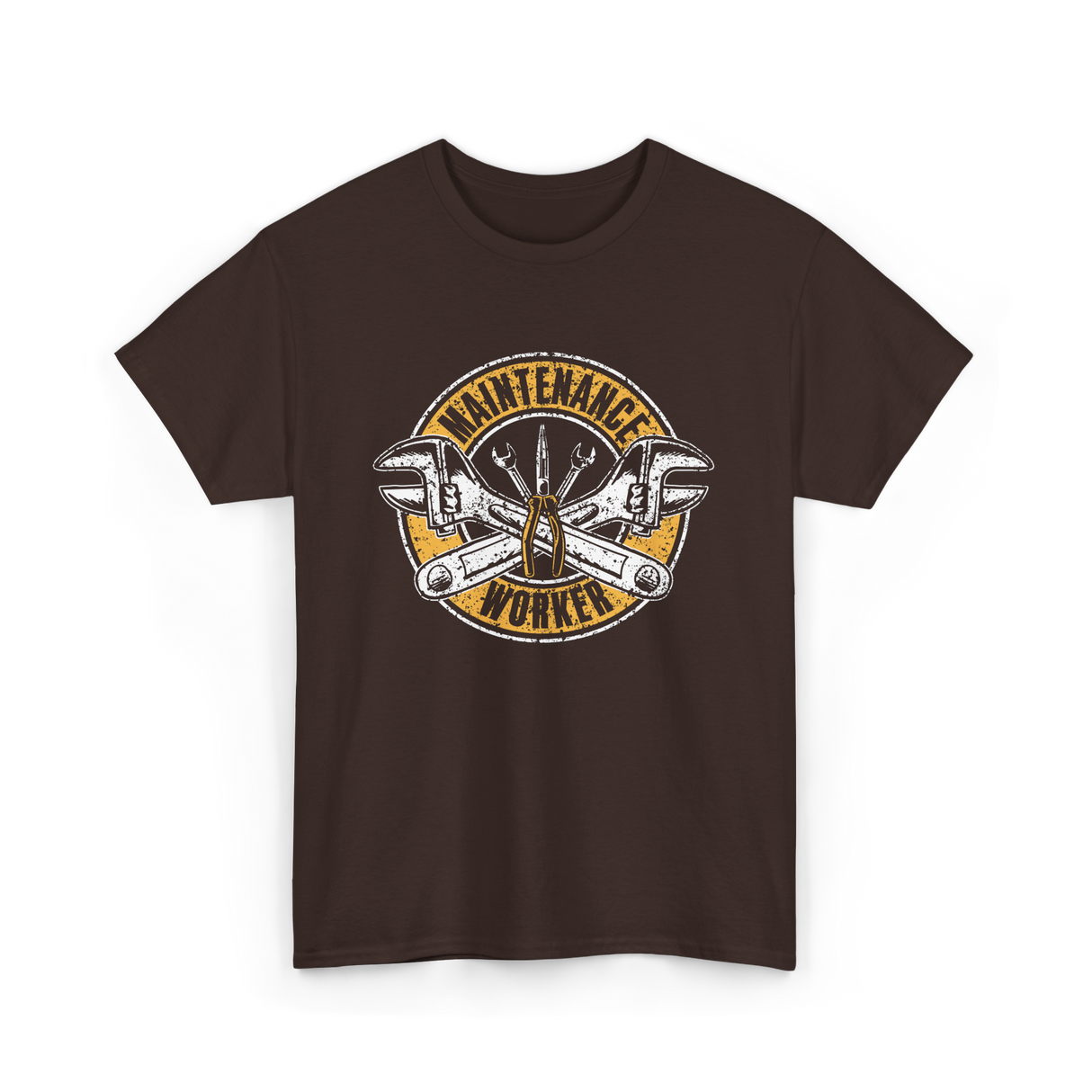 Maintenance Worker Maintenance Technician T-Shirt - Dark Chocolate