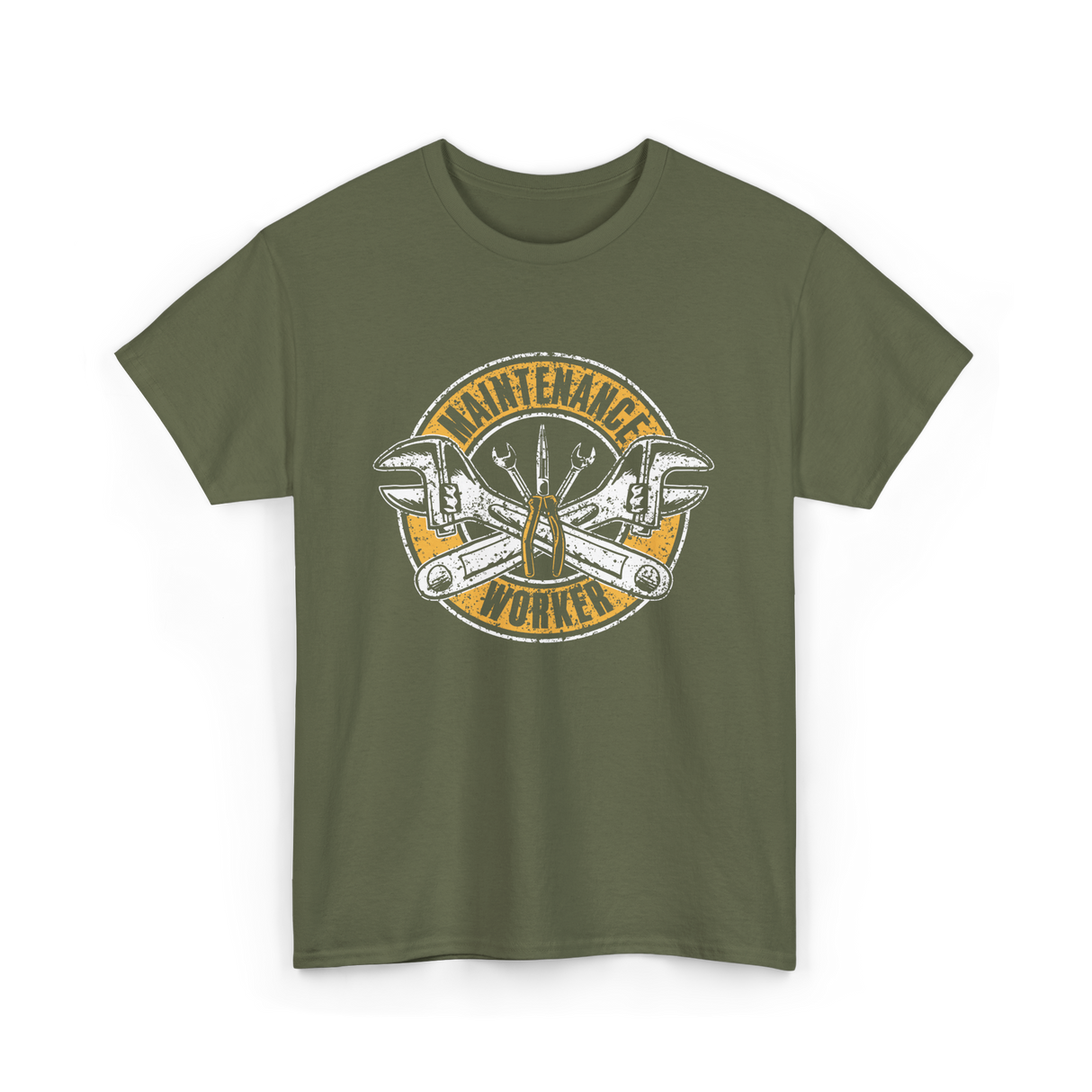 Maintenance Worker Maintenance Technician T-Shirt - Military Green