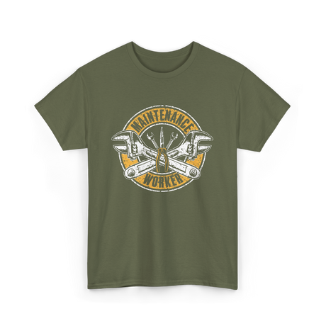 Maintenance Worker Maintenance Technician T-Shirt - Military Green