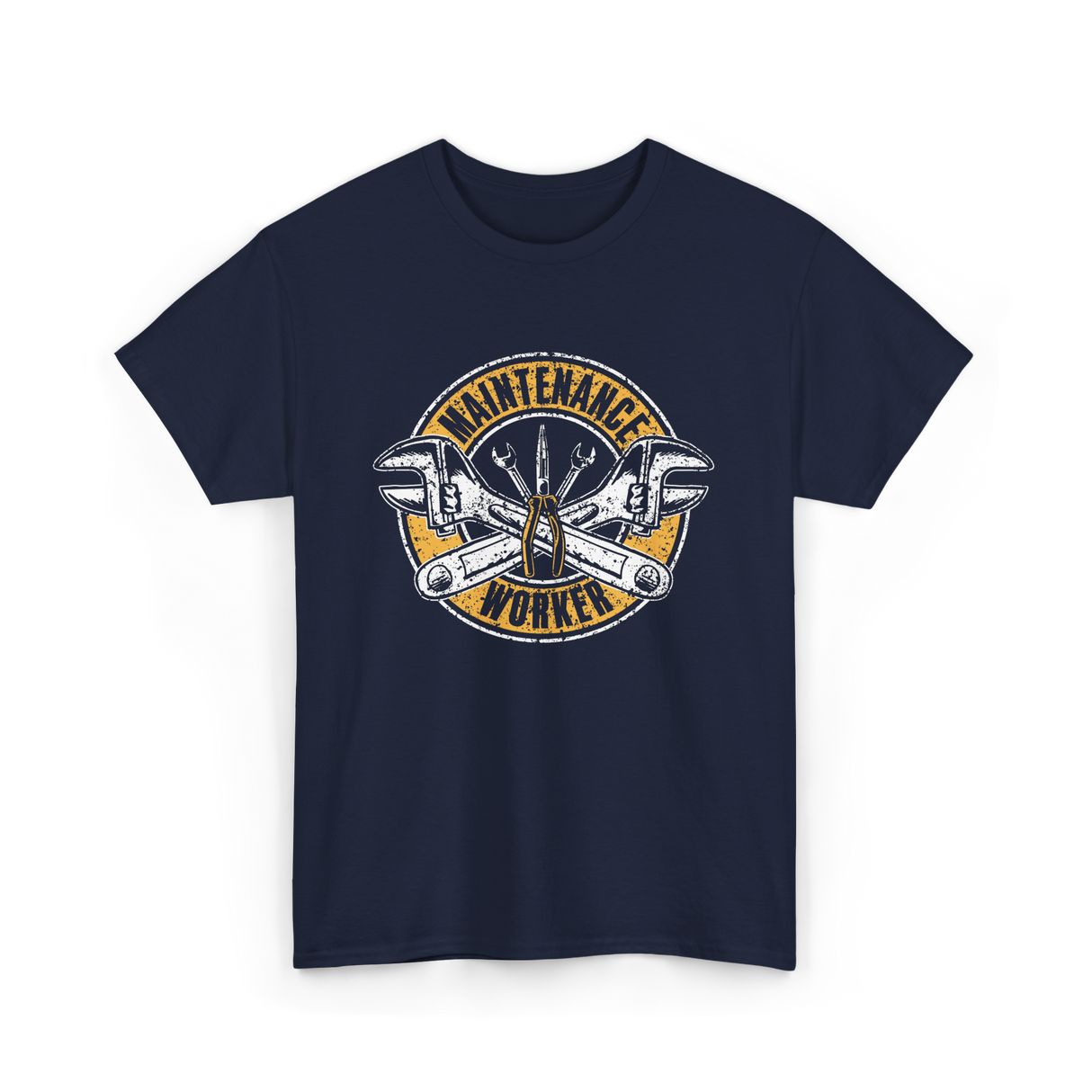 Maintenance Worker Maintenance Technician T-Shirt - Navy