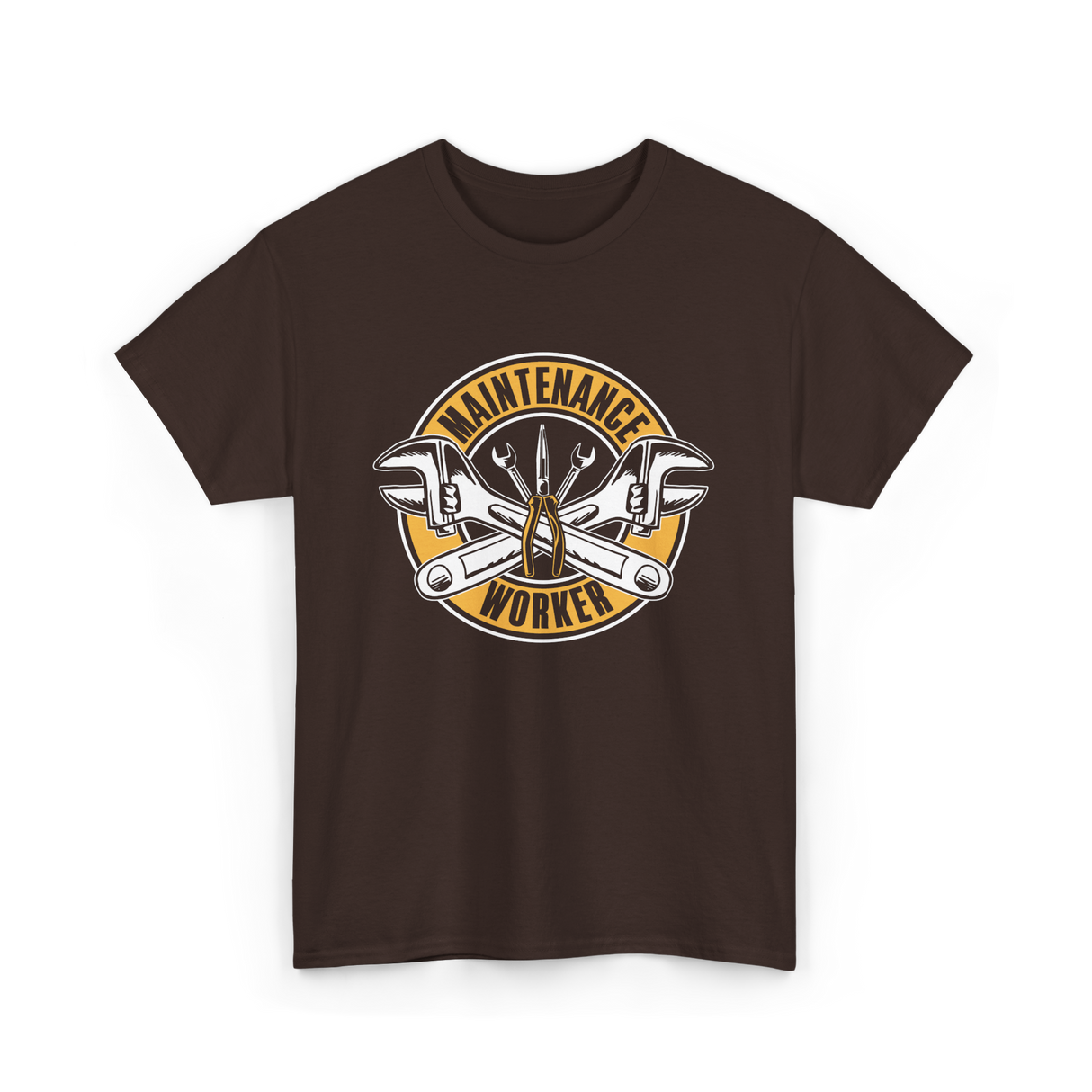 Maintenance Worker Tools Technician T-Shirt - Dark Chocolate