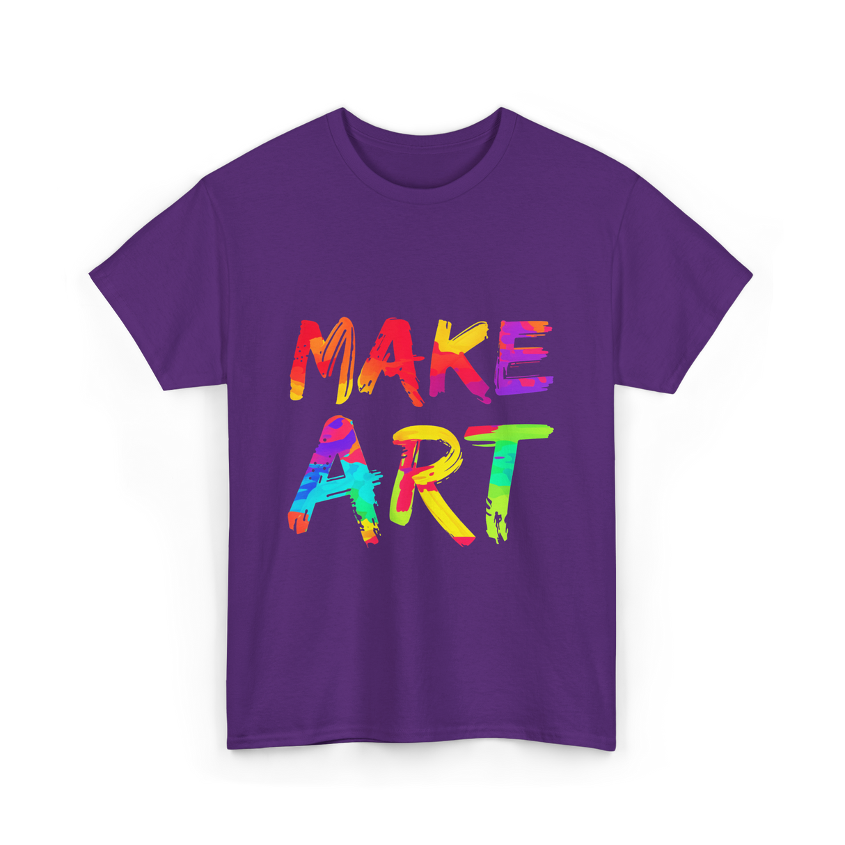 Make Art Artist T-Shirt - Purple