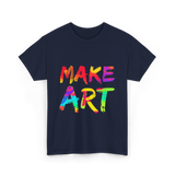 Make Art Artist T-Shirt - Navy