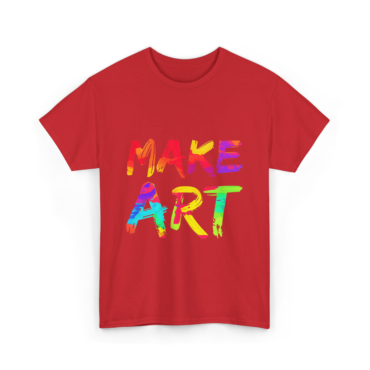 Make Art Artist T-Shirt - Red