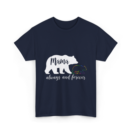 Mama Always and Forever Bear T-Shirt - Navy