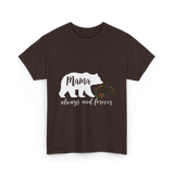 Mama Always and Forever Bear T-Shirt - Dark Chocolate