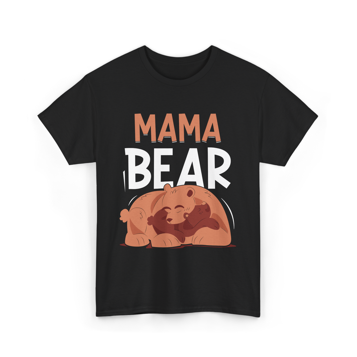 Mama Bear Animal Love Bears T-Shirt - Black