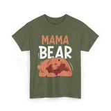 Mama Bear Animal Love Bears T-Shirt - Military Green