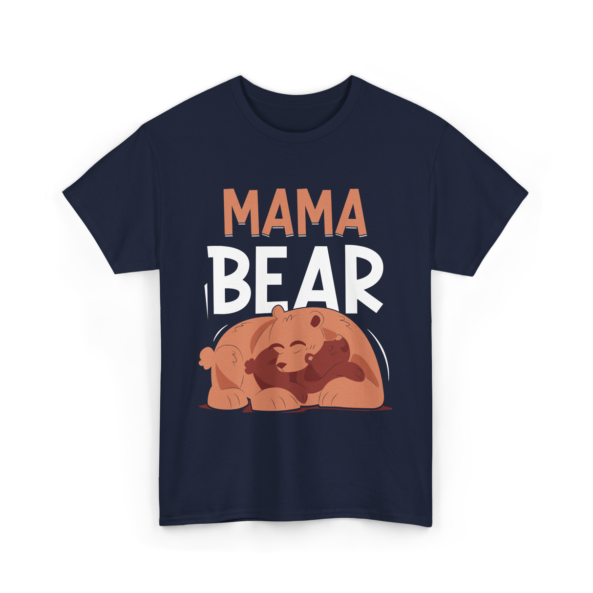 Mama Bear Animal Love Bears T-Shirt - Navy