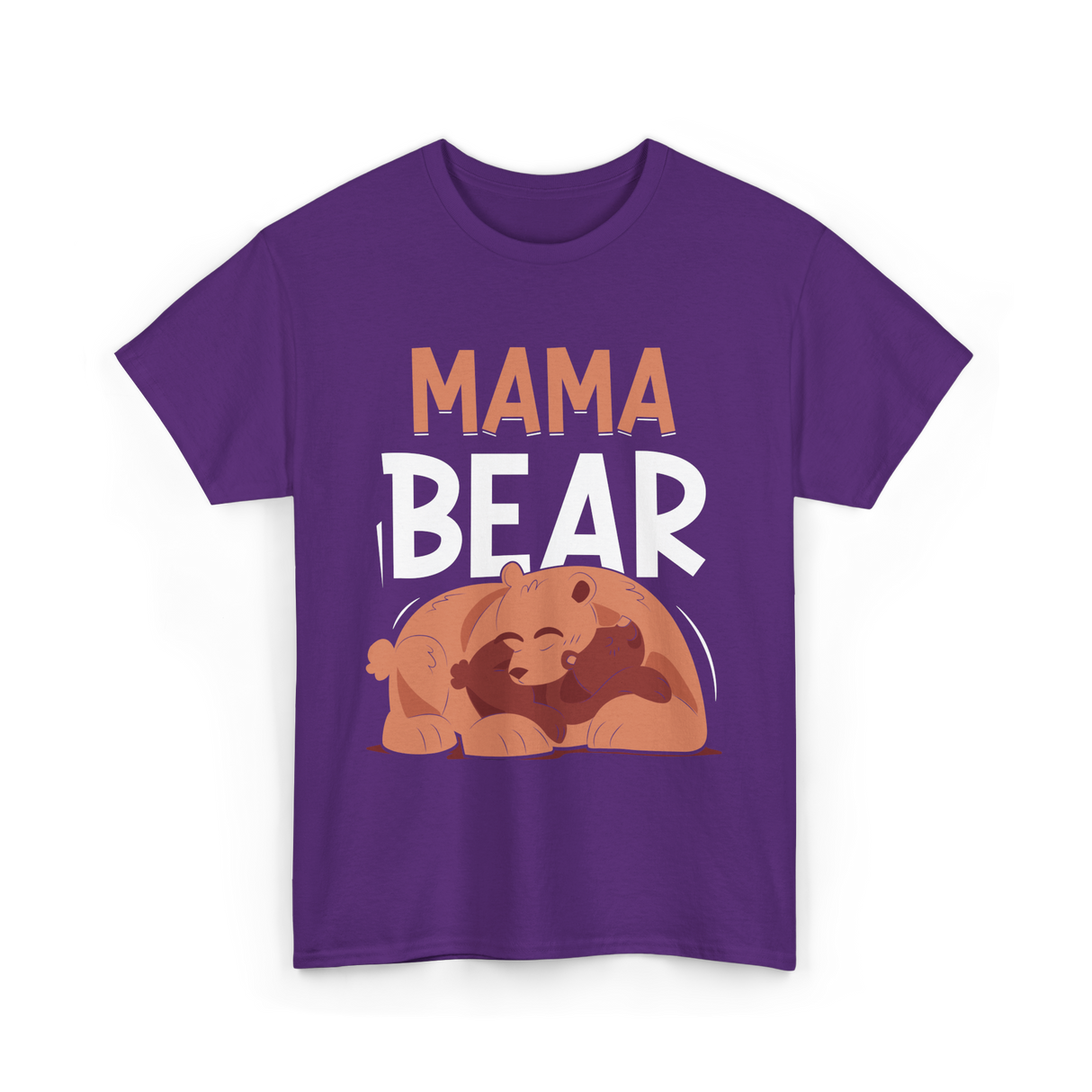 Mama Bear Animal Love Bears T-Shirt - Purple