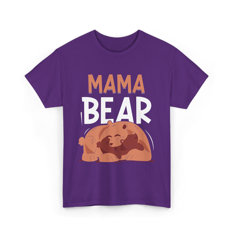 Mama Bear Animal Love Bears T-Shirt - Purple