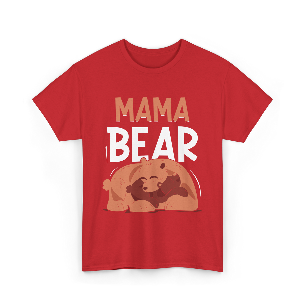 Mama Bear Animal Love Bears T-Shirt - Red