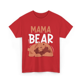 Mama Bear Animal Love Bears T-Shirt - Red