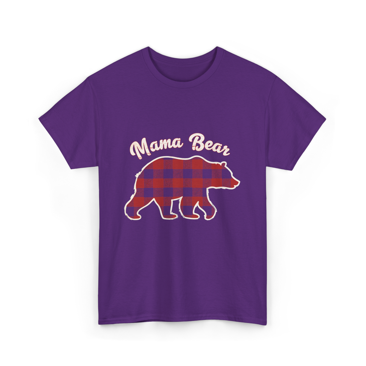 Mama Bear Women Bear T-Shirt - Purple