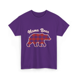 Mama Bear Women Bear T-Shirt - Purple