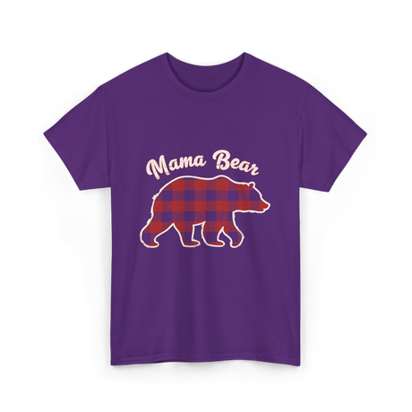 Mama Bear Women Bear T-Shirt - Purple