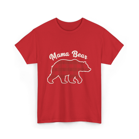 Mama Bear Women Bear T-Shirt - Red