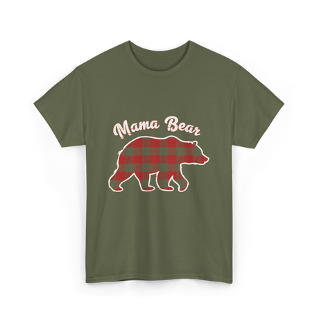 Mama Bear Women Bear T-Shirt - Military Green