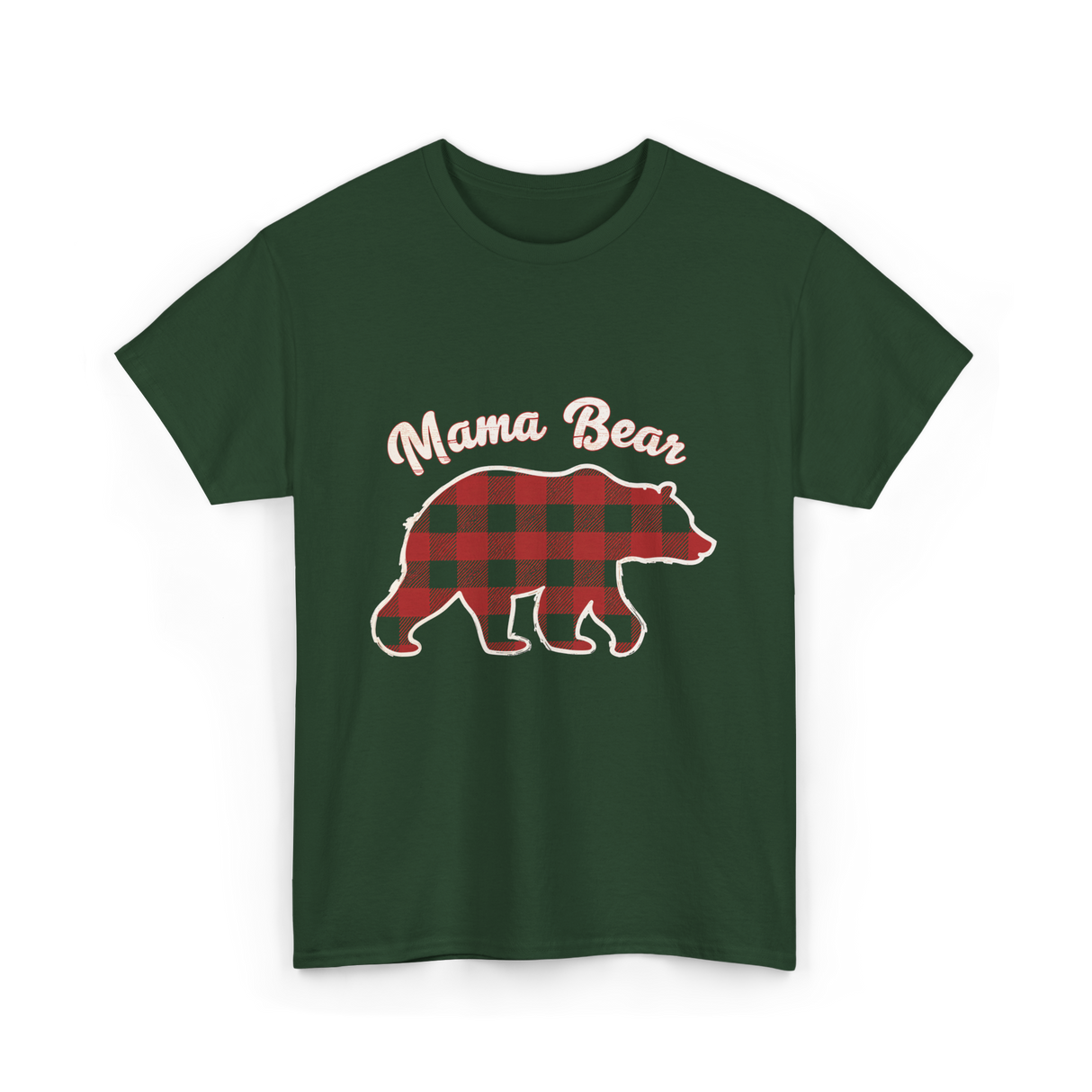 Mama Bear Women Bear T-Shirt - Forest Green