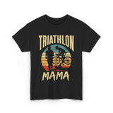 Mama Biker Triathlon Mom T-Shirt - Black