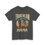 Mama Biker Triathlon Mom T-Shirt - Dark Heather