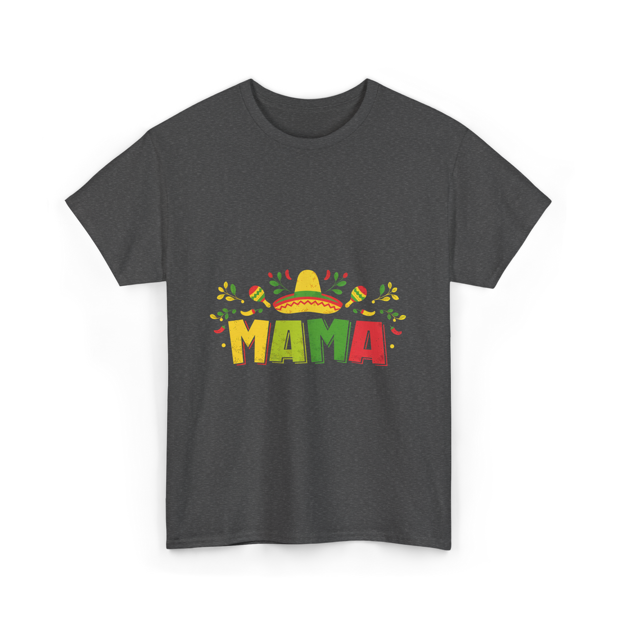 Mama Fiesta Celebration T-Shirt - Dark Heather