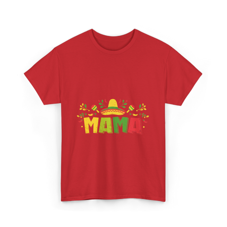 Mama Fiesta Celebration T-Shirt - Red