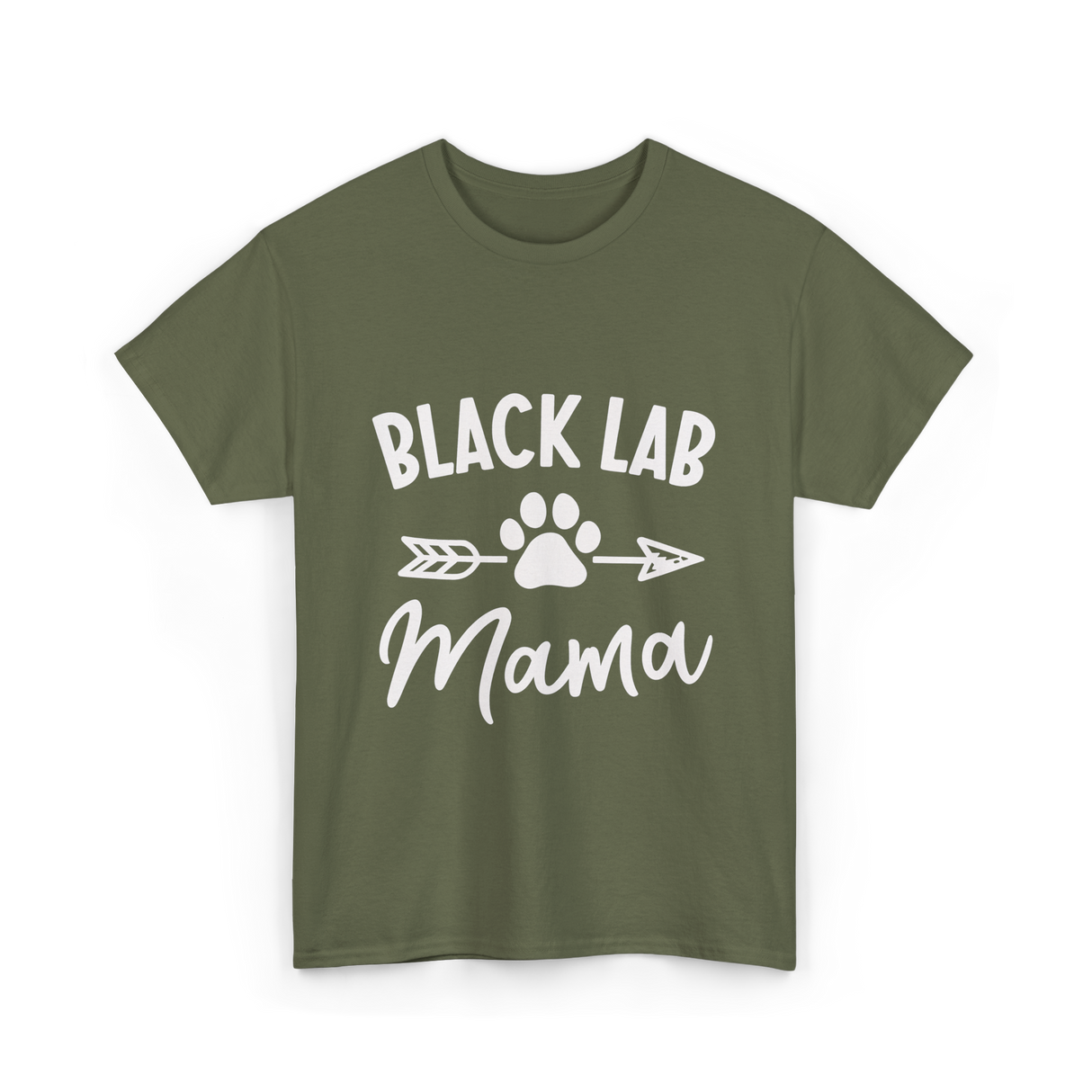 Mama Labrador T-Shirt - Military Green