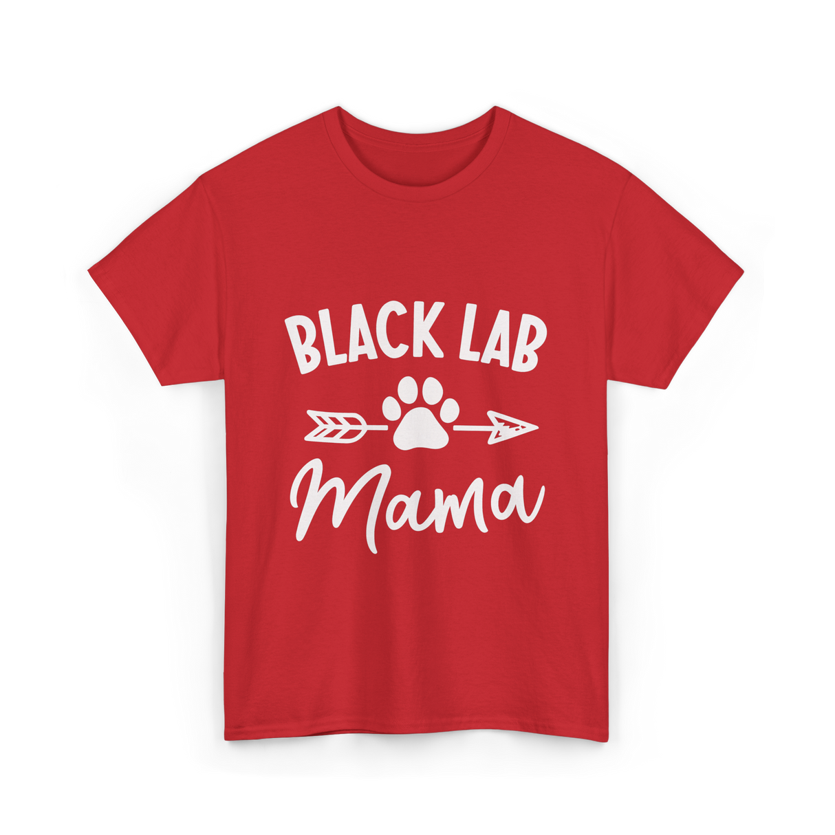 Mama Labrador T-Shirt - Red