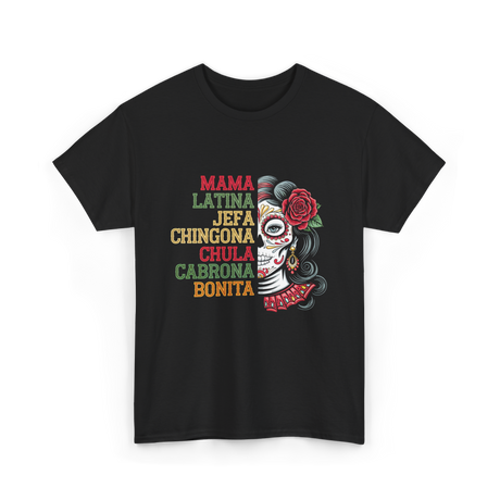 Mama Latina Chingona Mexican T-Shirt - Black