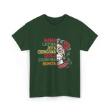 Mama Latina Chingona Mexican T-Shirt - Forest Green