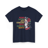 Mama Latina Chingona Mexican T-Shirt - Navy